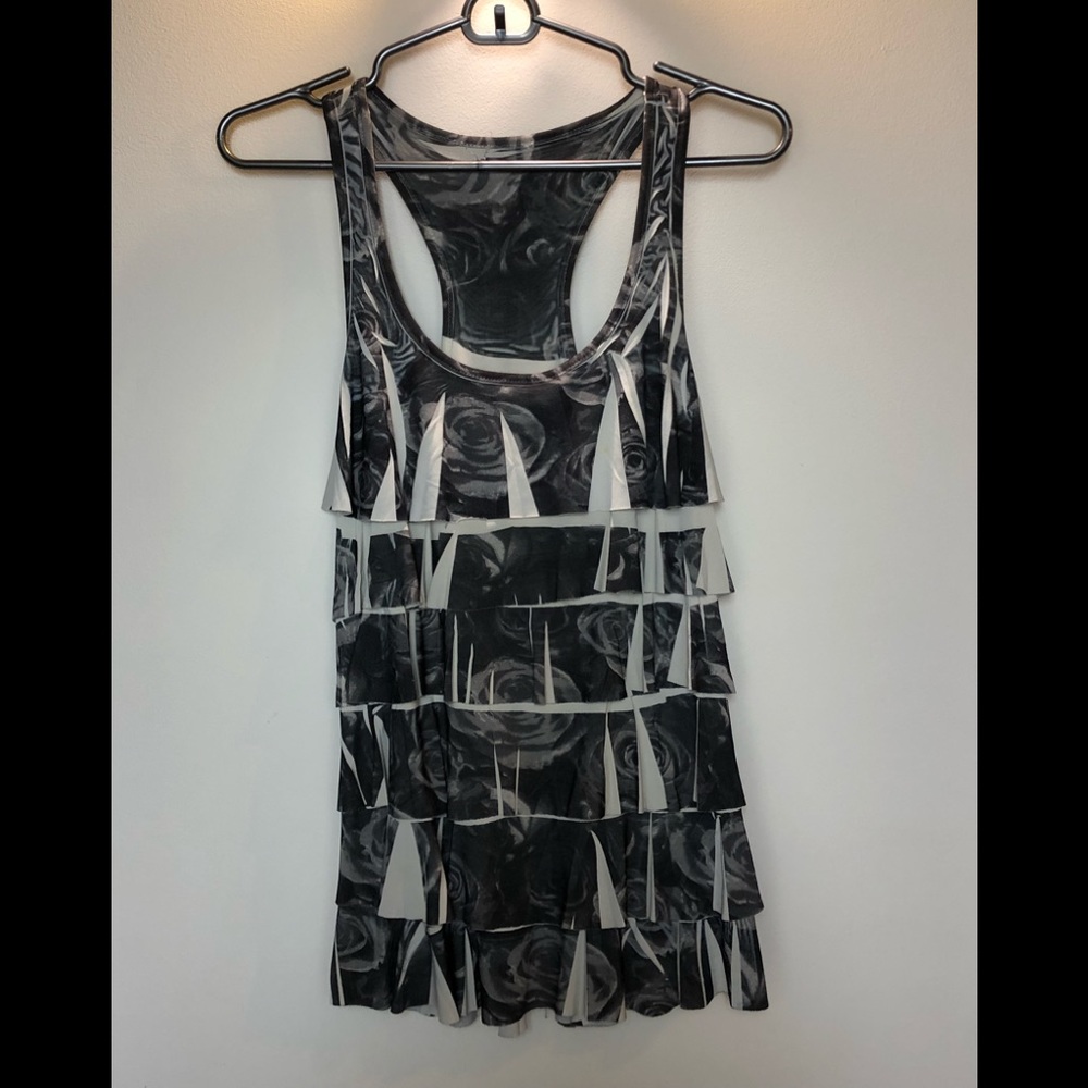 Dressy Tiered Racer-back Tank Top